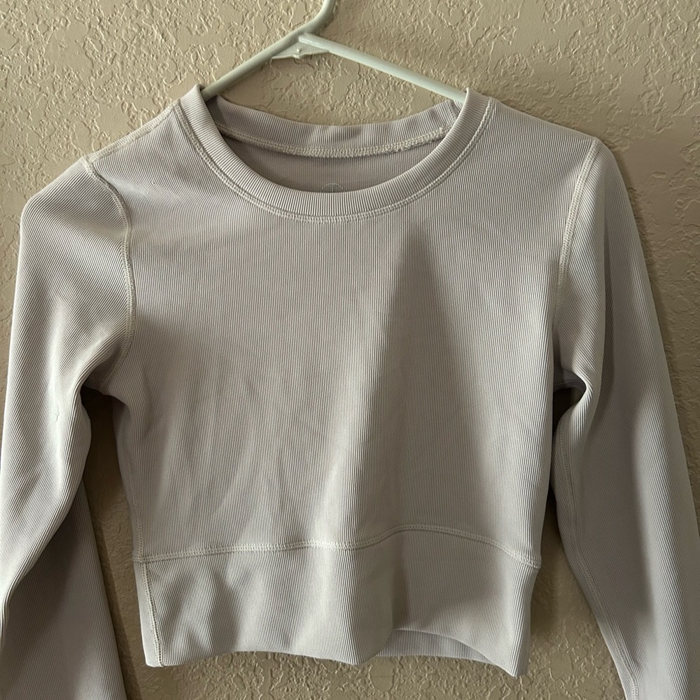 Women's Cream Long Sleeve Top